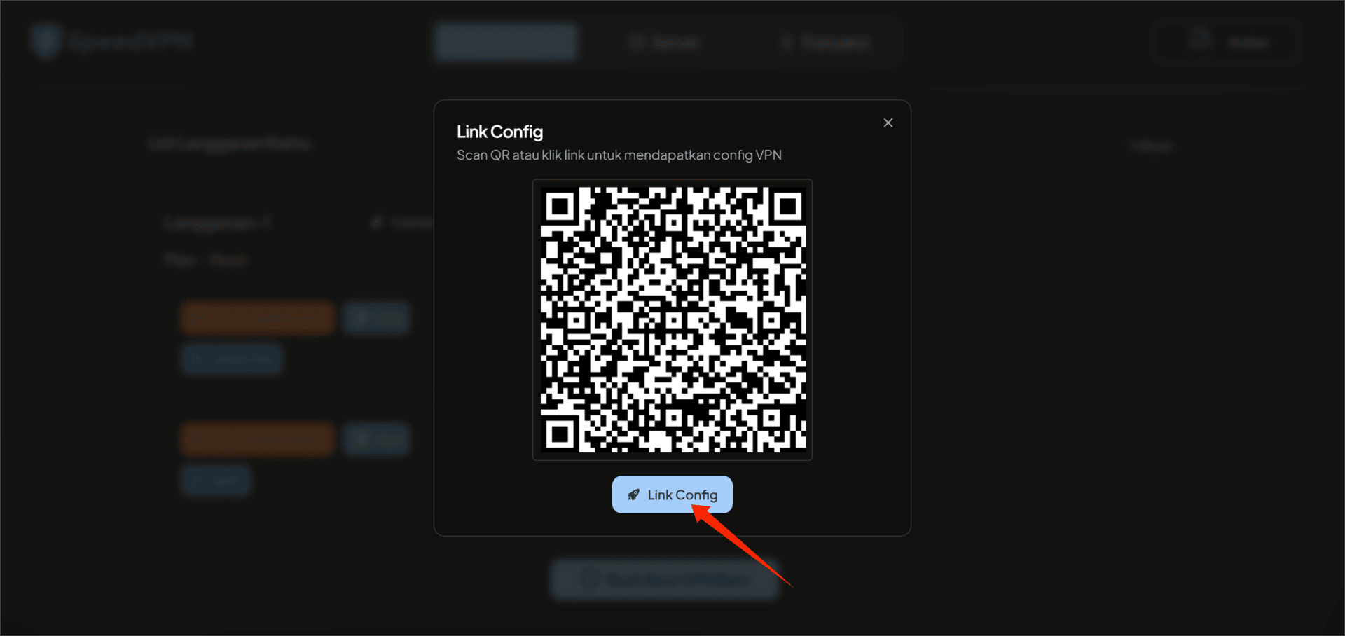 Klik tombol "Link Config"